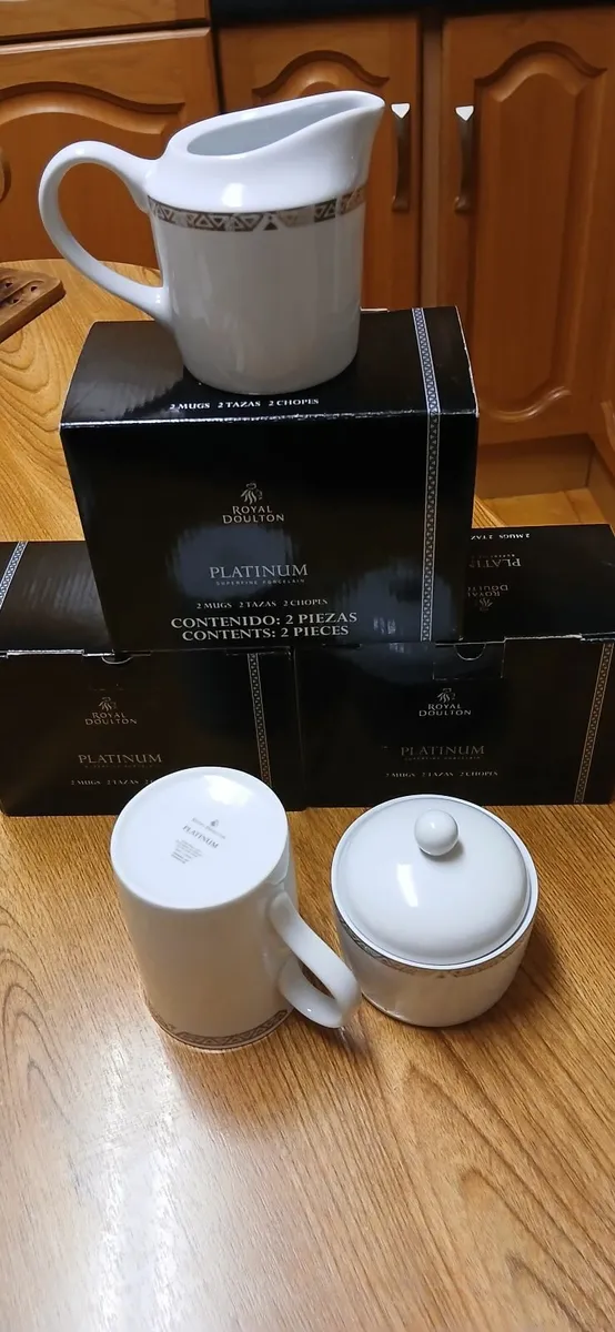 Royal  doulton mugs &cream jug and sugar bowl - Image 3