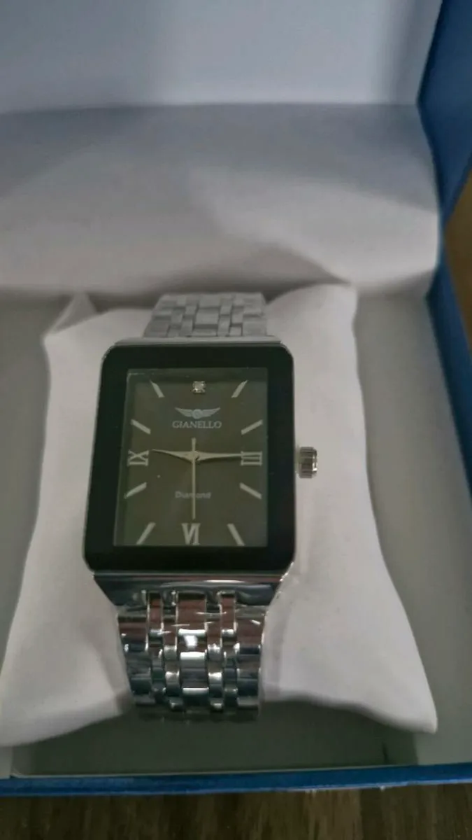 Gianello Men's Genuine Diamond Dial Watch - Image 1