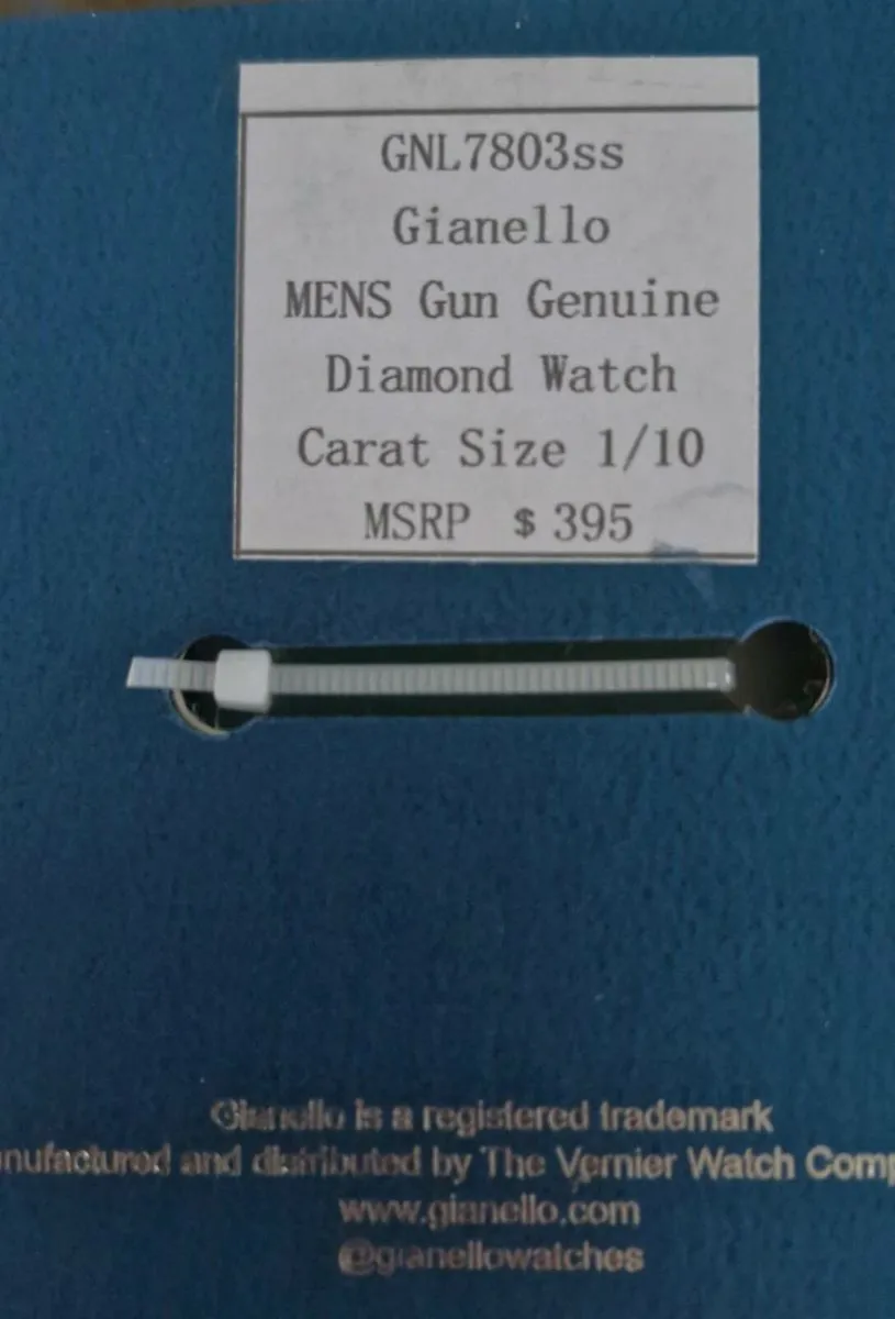 Gianello Men's Genuine Diamond Dial Watch - Image 2