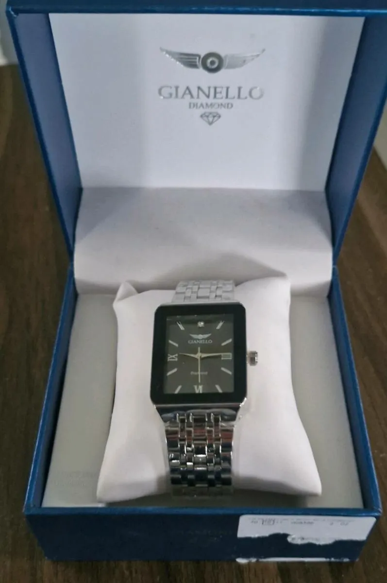 Gianello Men's Genuine Diamond Dial Watch - Image 4