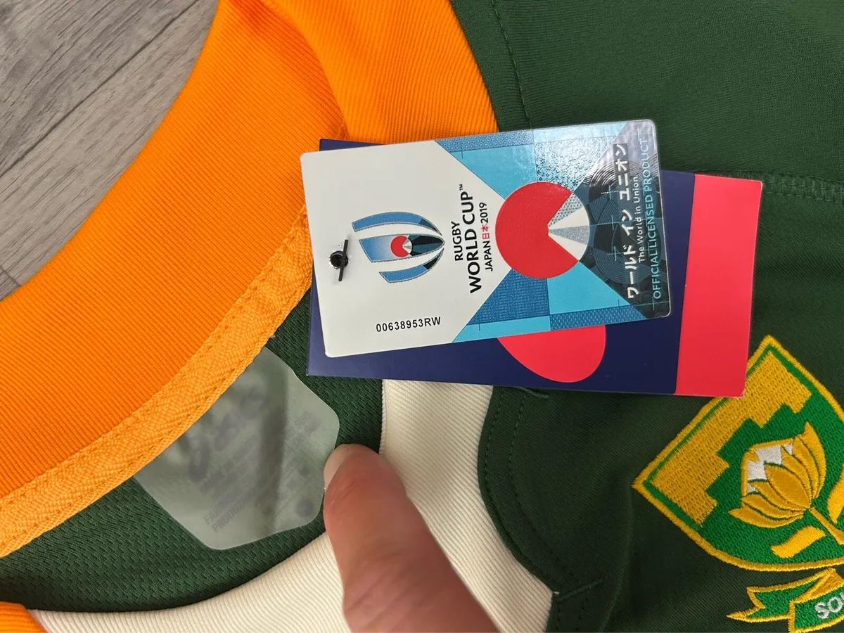 NEW Asics South Africa Rugby Jersey Shirt Men M - Image 4