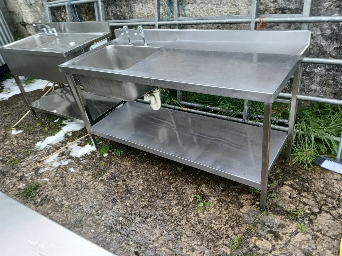 Staneless steel cabbinet sink unit complete - Image 3