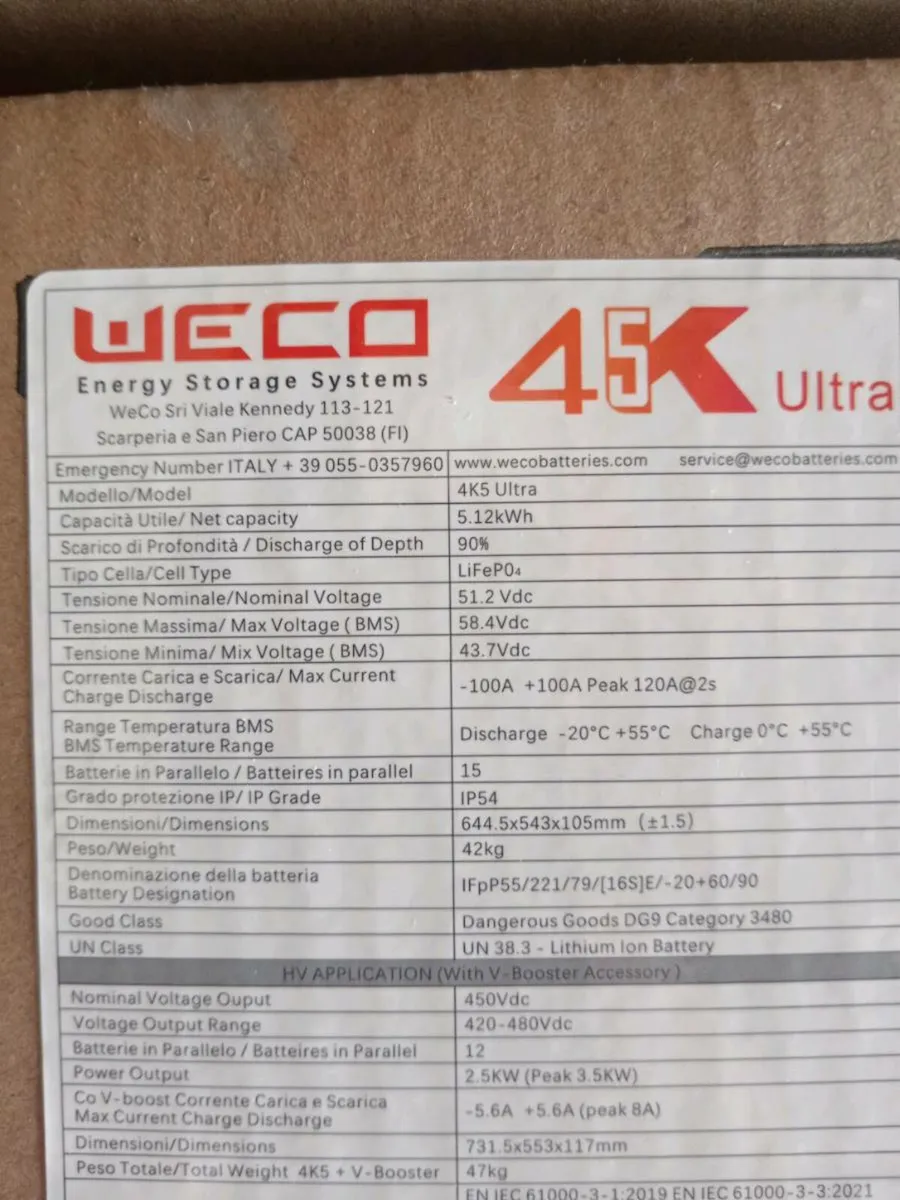 Brand Weco 5.1kwh battery - Image 2