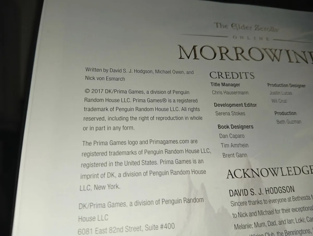 The Elder Scrolls Online: Hardback Morrowind Prima - Image 3