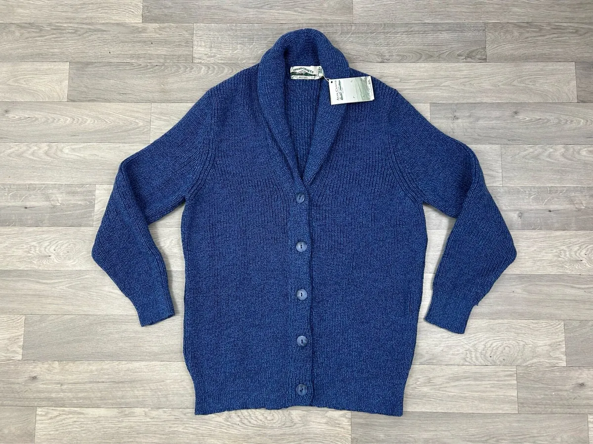 NEW Aran Crafts Chunky Merino Wool Cardigan XL - Image 1