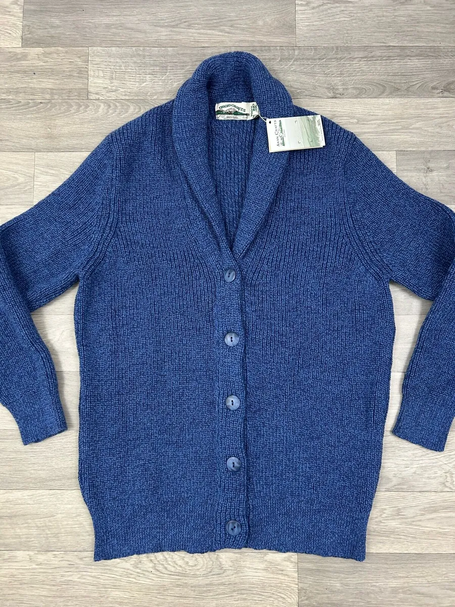 NEW Aran Crafts Chunky Merino Wool Cardigan XL - Image 2