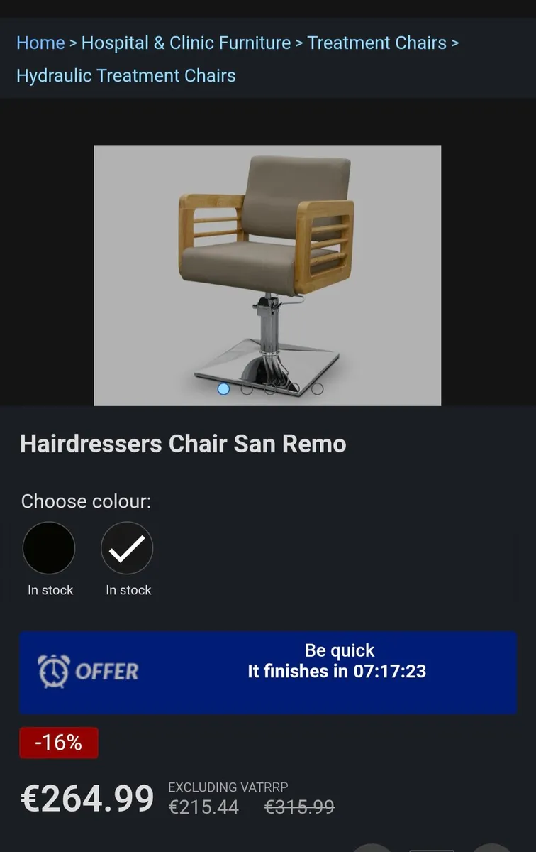 Hairdressing chair - Image 4