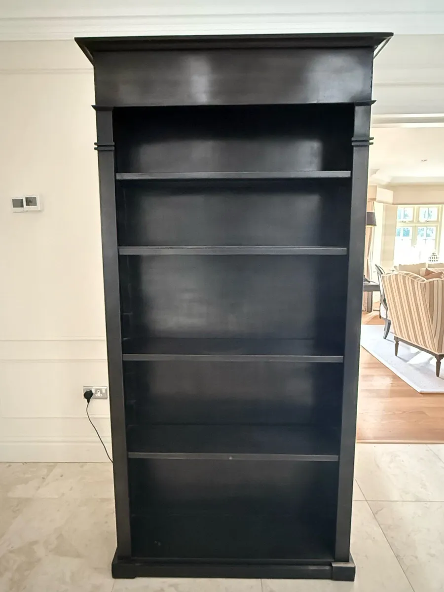 Black Metal Shelving Unit / Display Caninet - Image 2