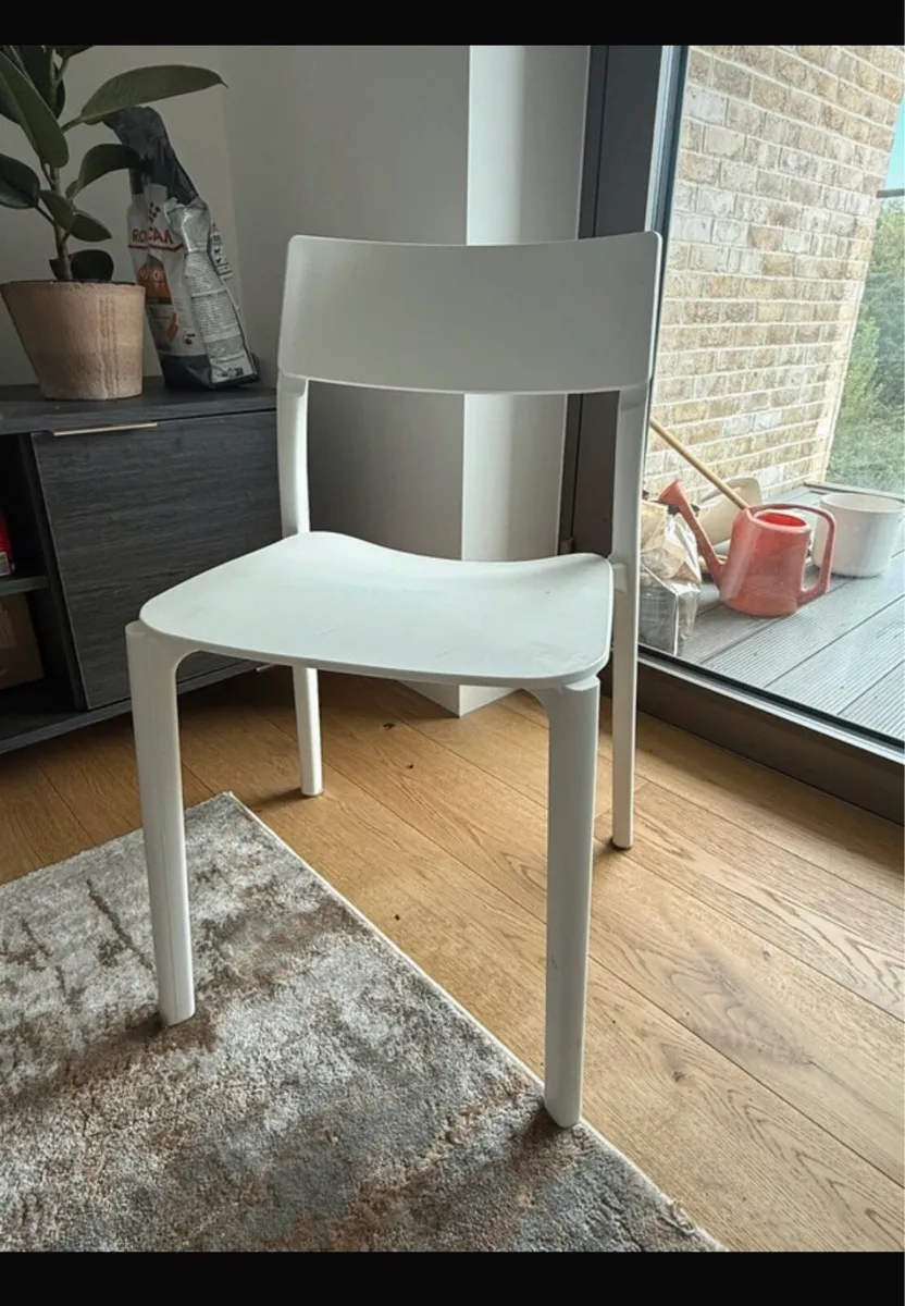 Janinge White Ikea Chair - Image 1