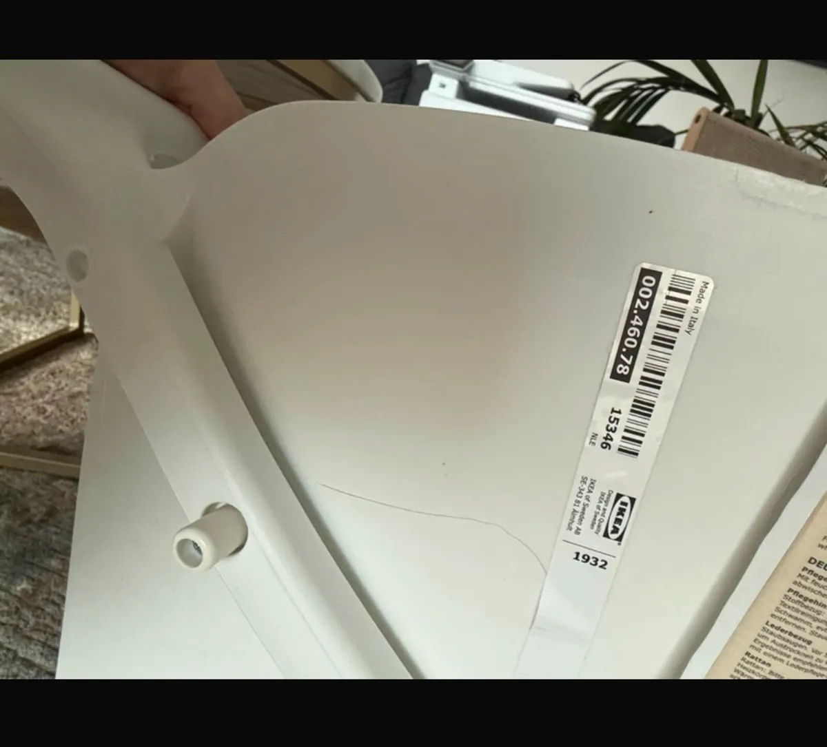 Janinge White Ikea Chair - Image 3