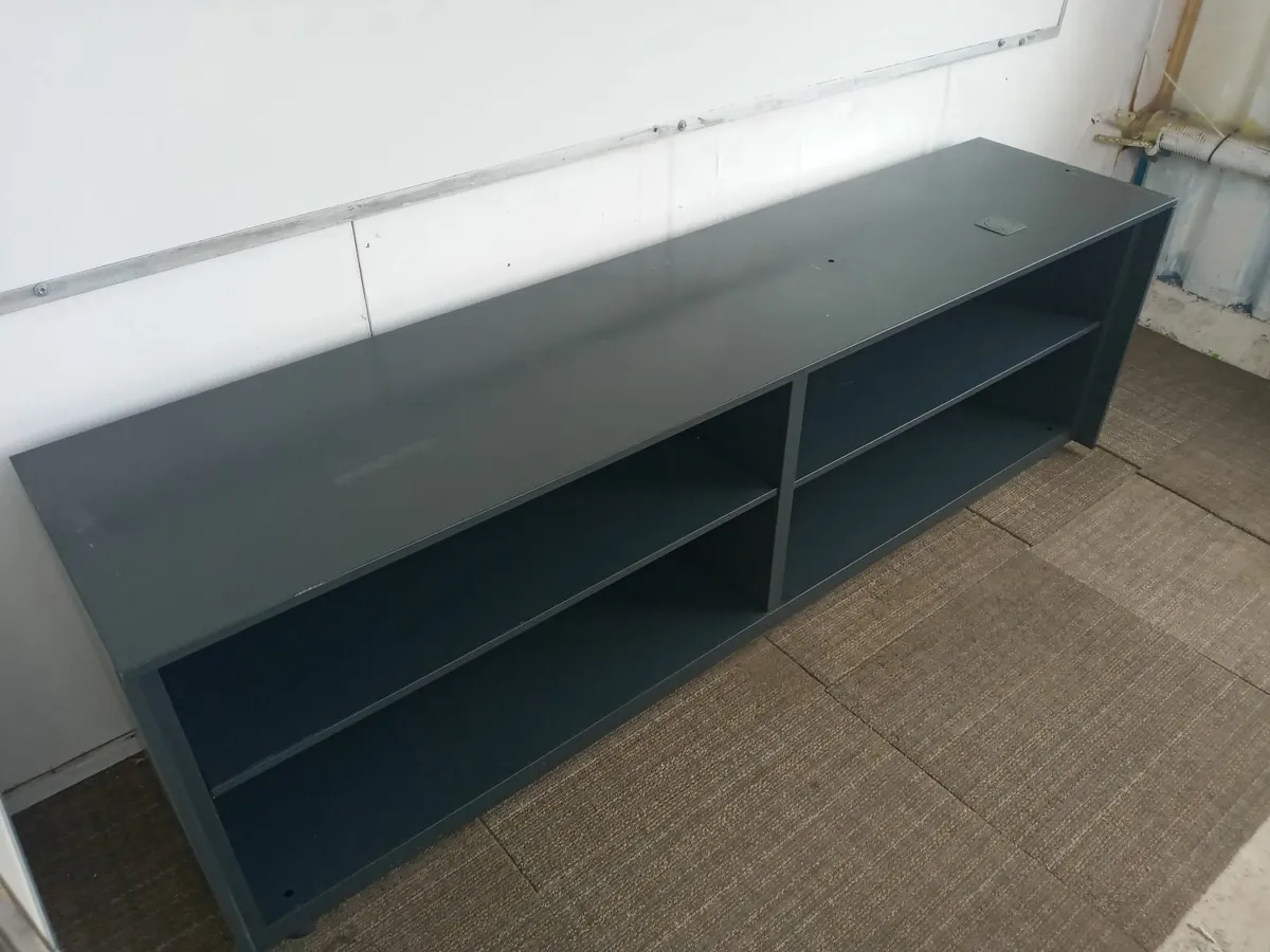 2 x Steel Storage Low Shelve Units - Image 2