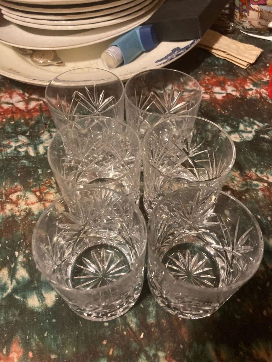 Cavan crystal whiskey tumblers free postage - Image 1