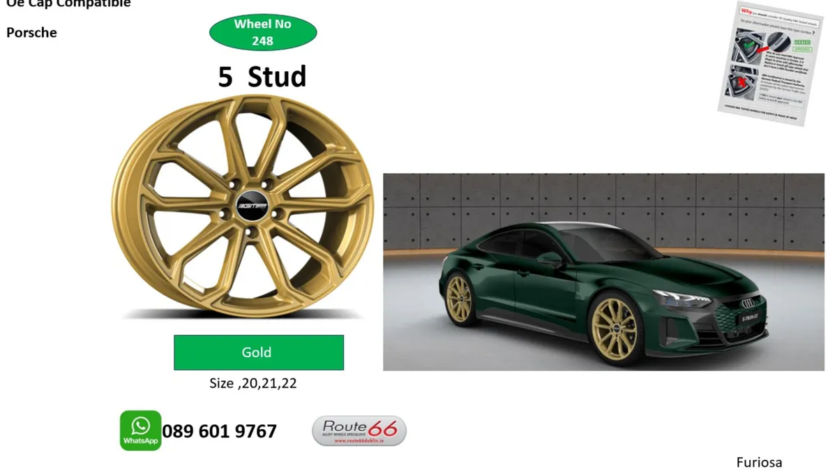 Bronze and Gold  alloy wheel collection - Image 1
