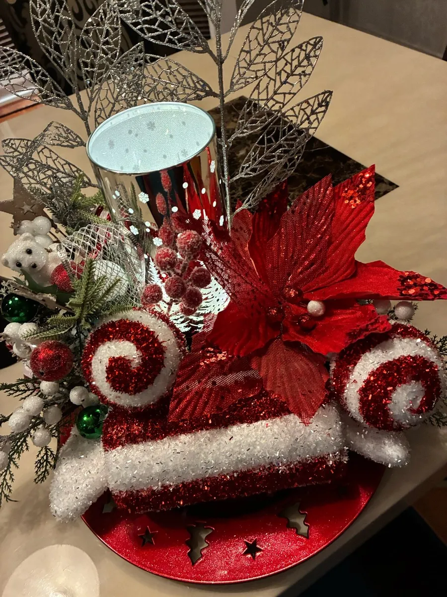 Various Christmas displays for wall table or door - Image 1