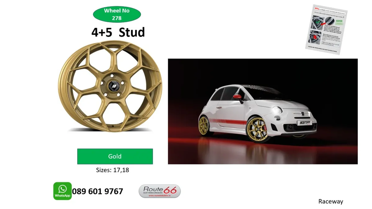 Bronze and Gold  alloy wheel collection - Image 2