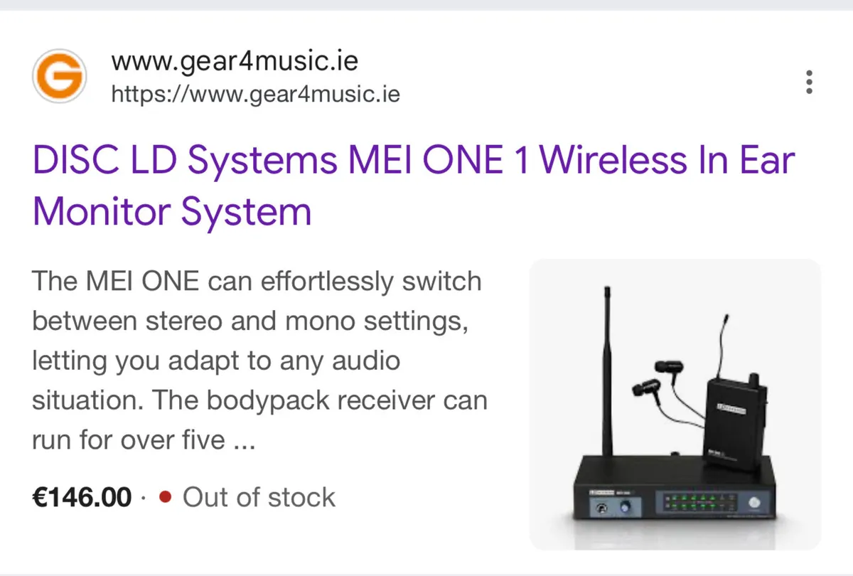 In ear monitor system - LD Systems MEIONE - Image 4