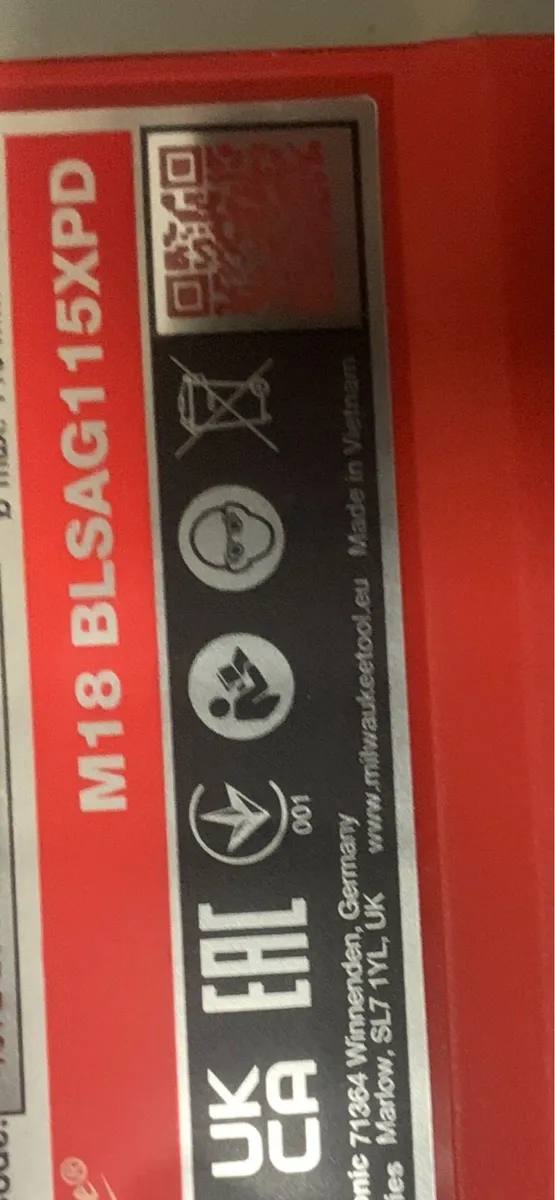 Milwaukee 115mm M18 grinder, 190mm Skill saw, SDS - Image 3