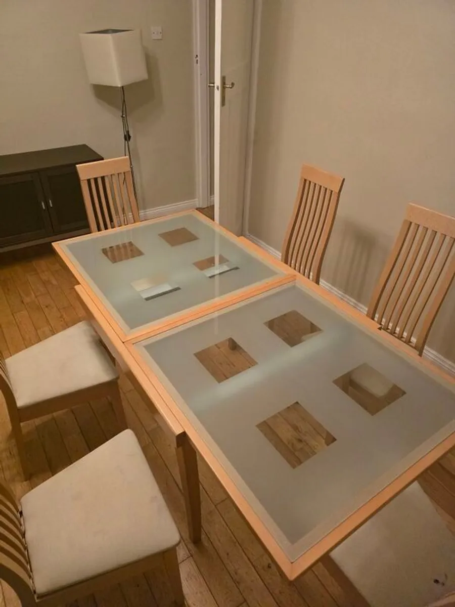 Calligaris Italian Designer Dining Table With 6 Chairs - Image 2