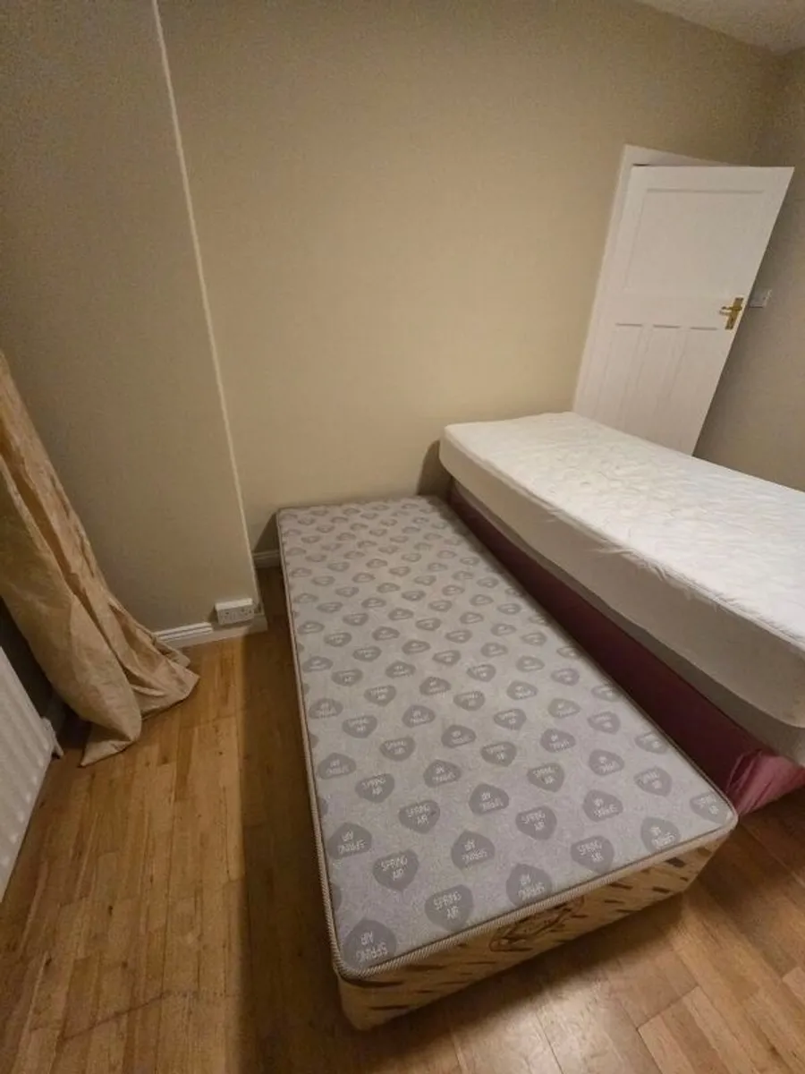 Two single beds & mattresses (sold individually or as pair) - Image 4