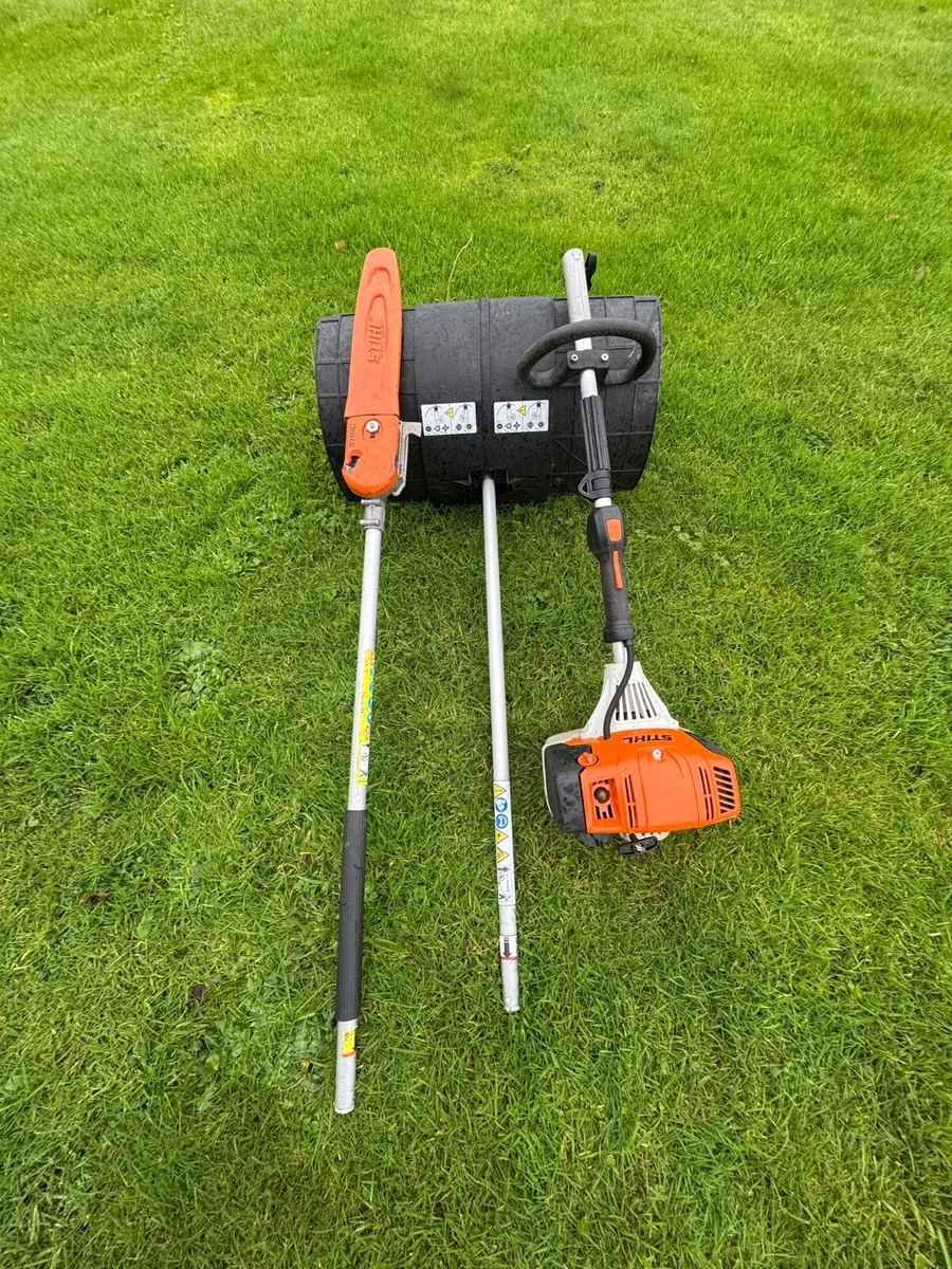 Sthil KM131 polesaw with Bristle Brush - Image 2