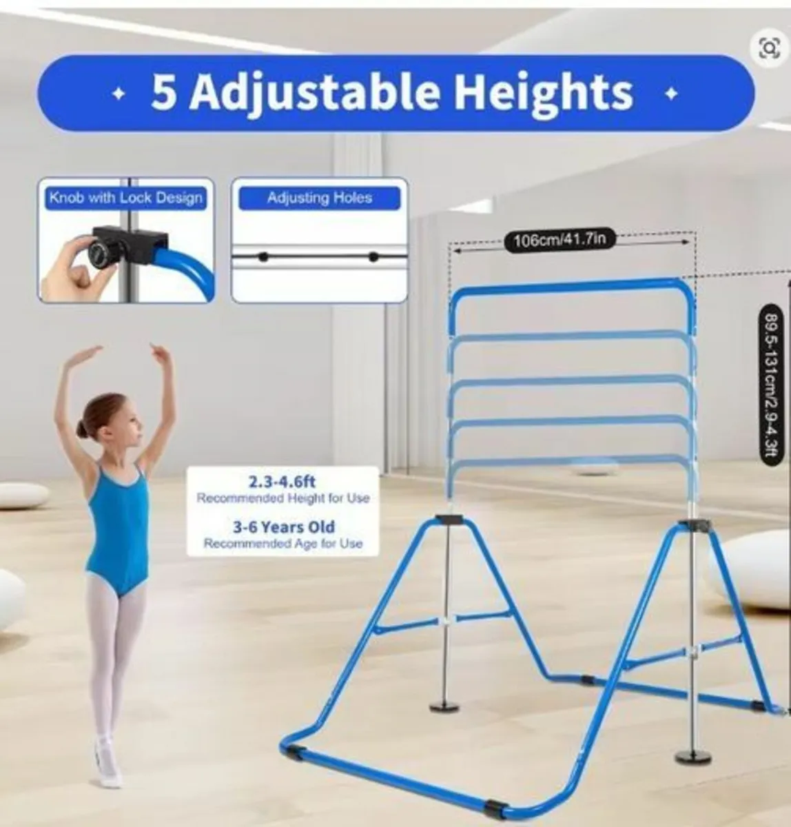 Gymnastics Bar tested up to 100kg - Image 4
