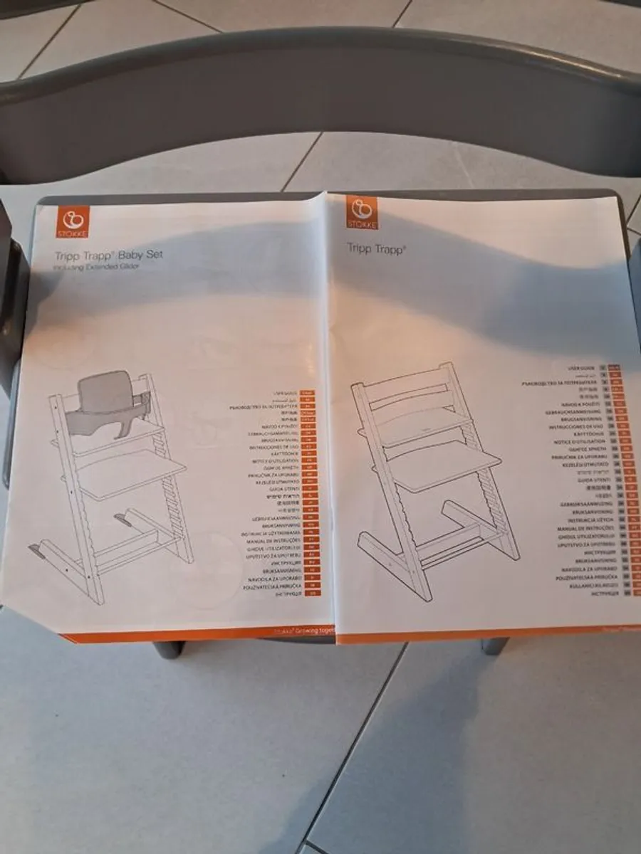 Tripp Trapp with baby set, seat cover and straps - Image 4