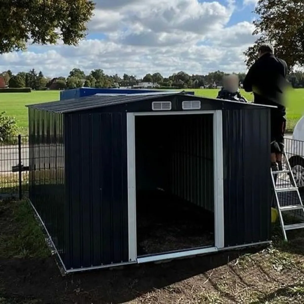 Metal Shed 10 FT × 8 FT METAL TOOL SHED - Image 1