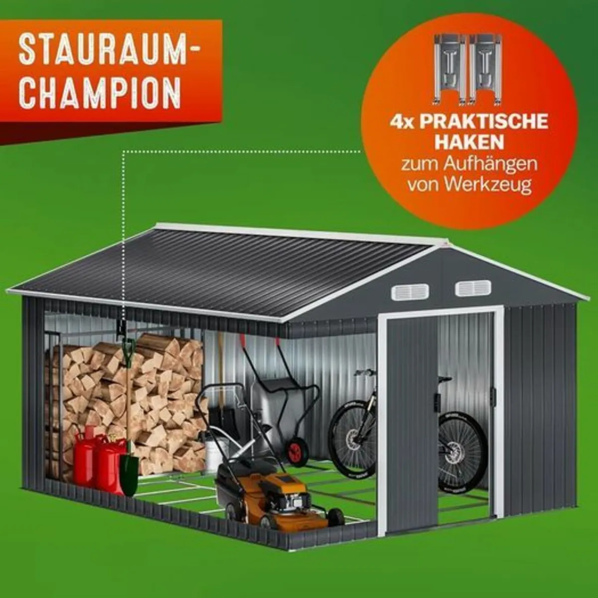 Metal Shed  10 x 8 ft - Image 4