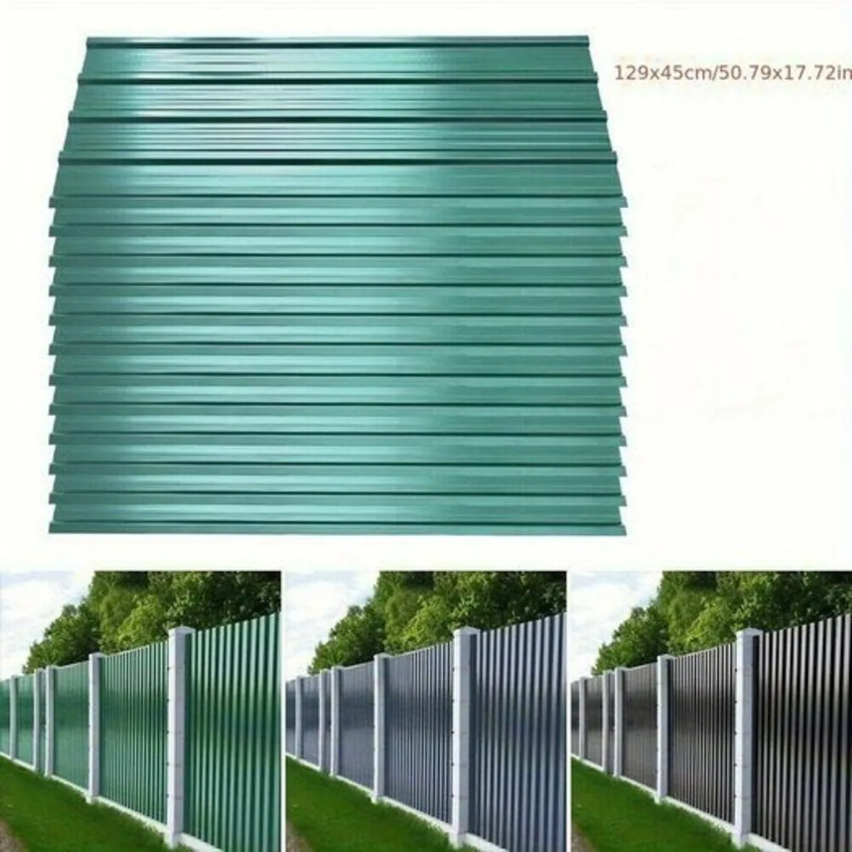 24 x Galvanised Metal Roof sheets - Image 3