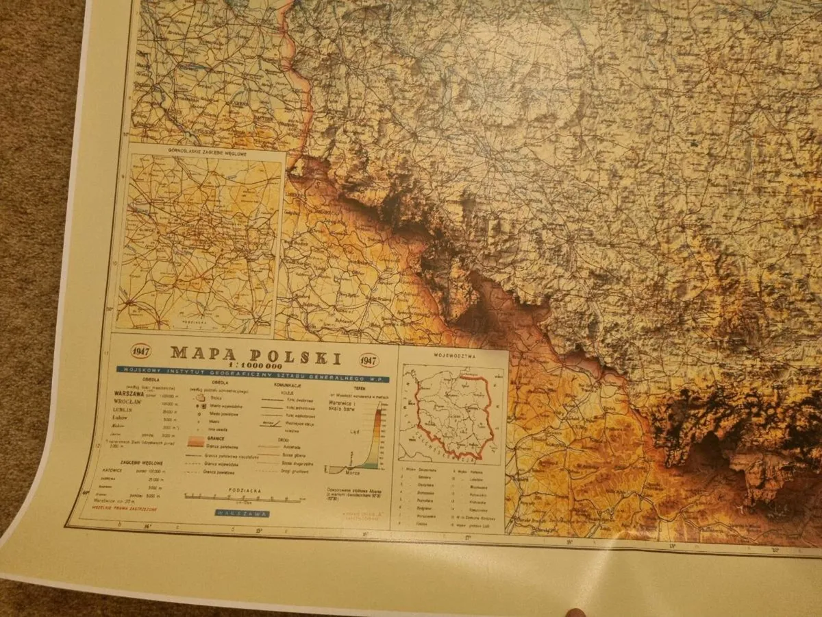 Vintage Map of Poland - Image 2