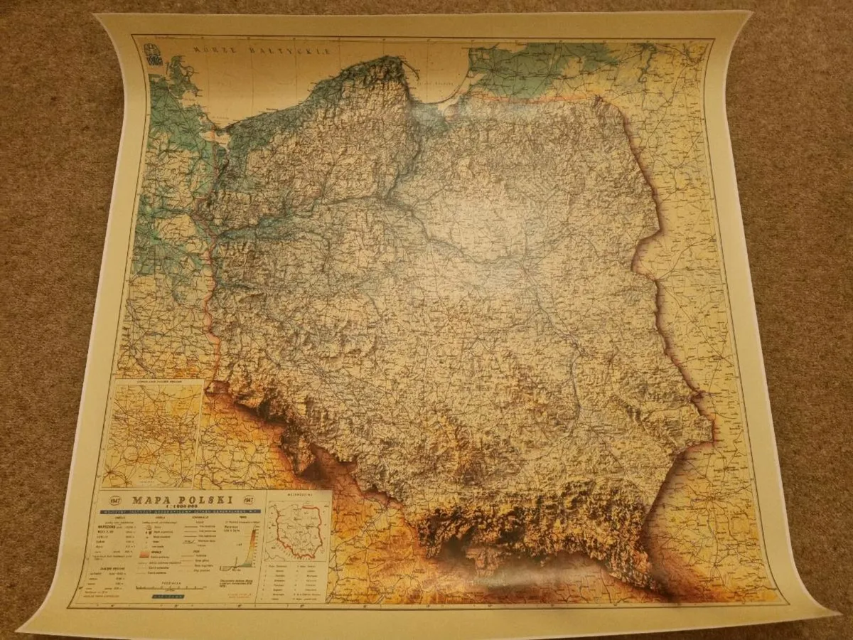 Vintage Map of Poland - Image 3