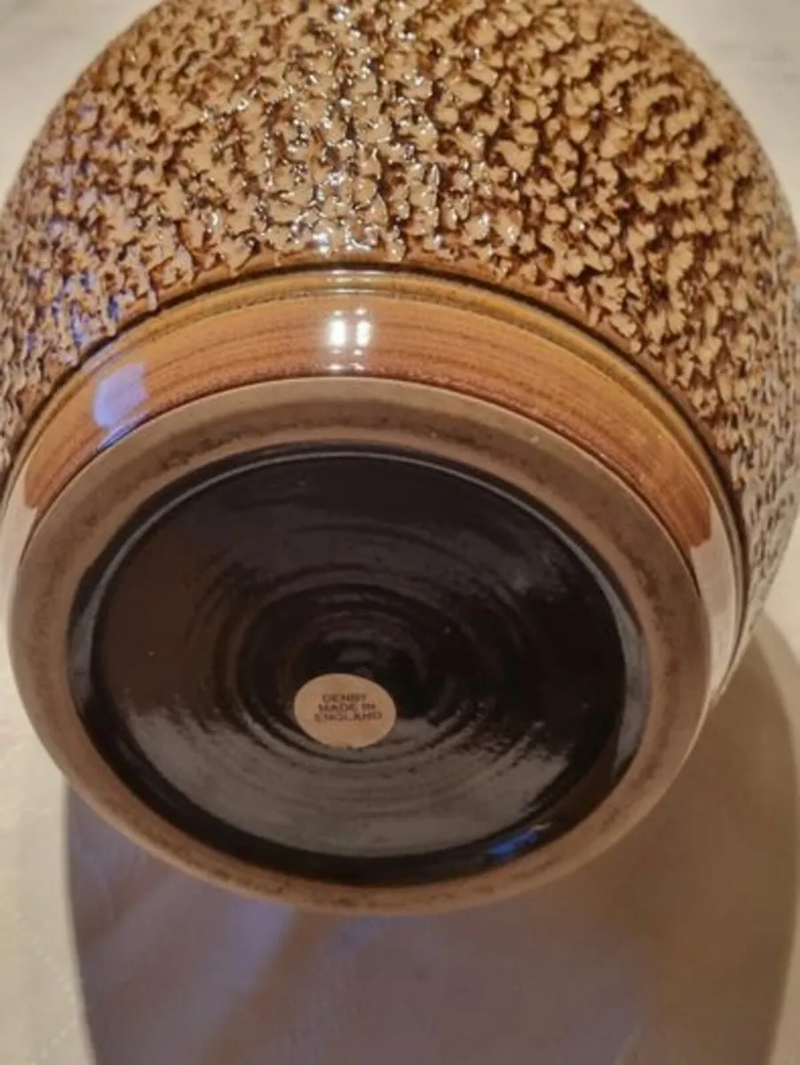 Vintage Denby Large Brown Bracken Vase - Image 4