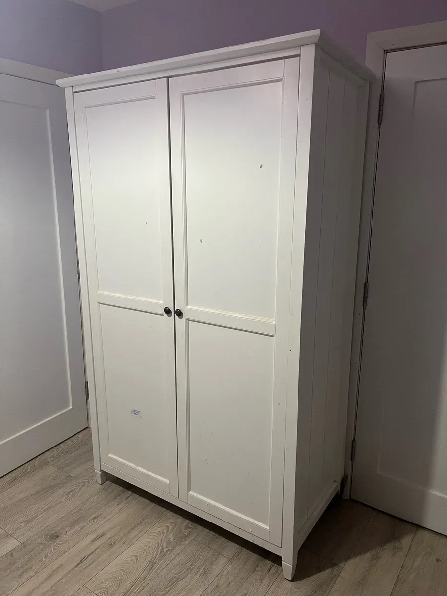 White wardrobe & Chest of drawers for sale - Image 1