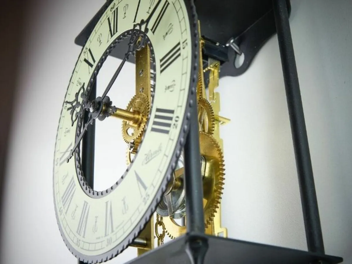 Hermle Skeleton-Design  Pendulum Wall Clock - Image 2