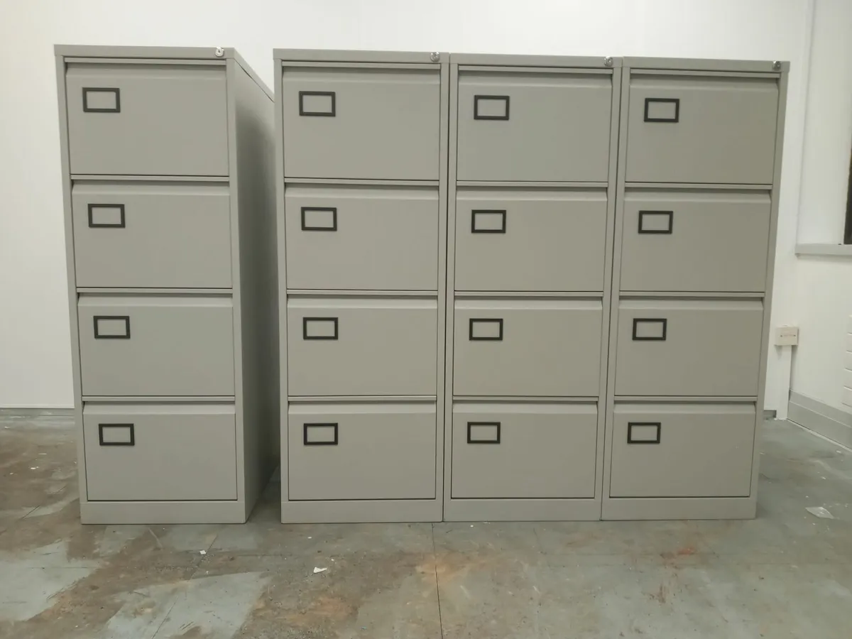 8 x 4 Drawer Filing Cabinets for Sale - Image 1