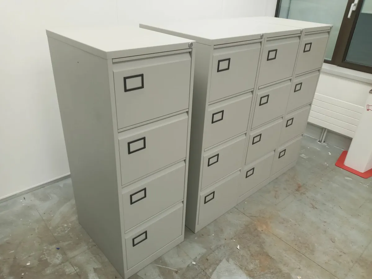 8 x 4 Drawer Filing Cabinets for Sale - Image 2