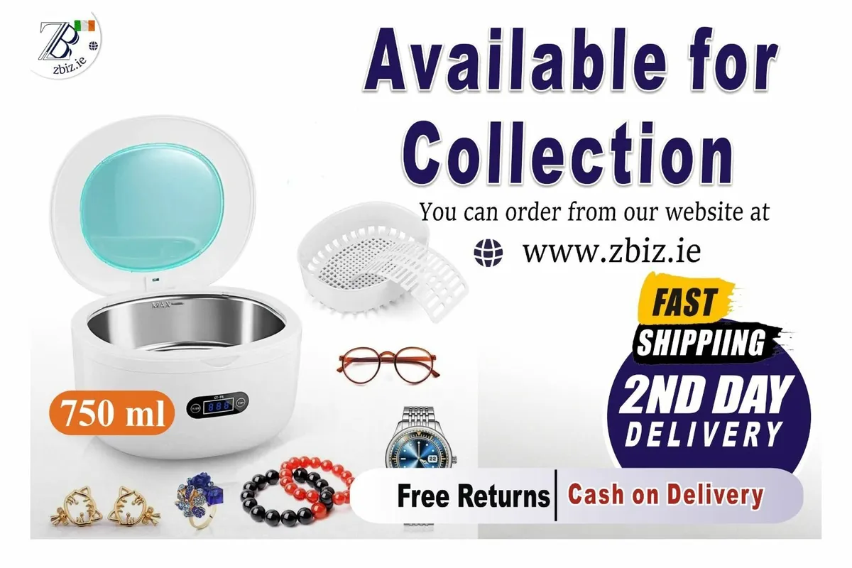 Ultrasonic Cleaner 750ml Mini Washing Machine - Image 1