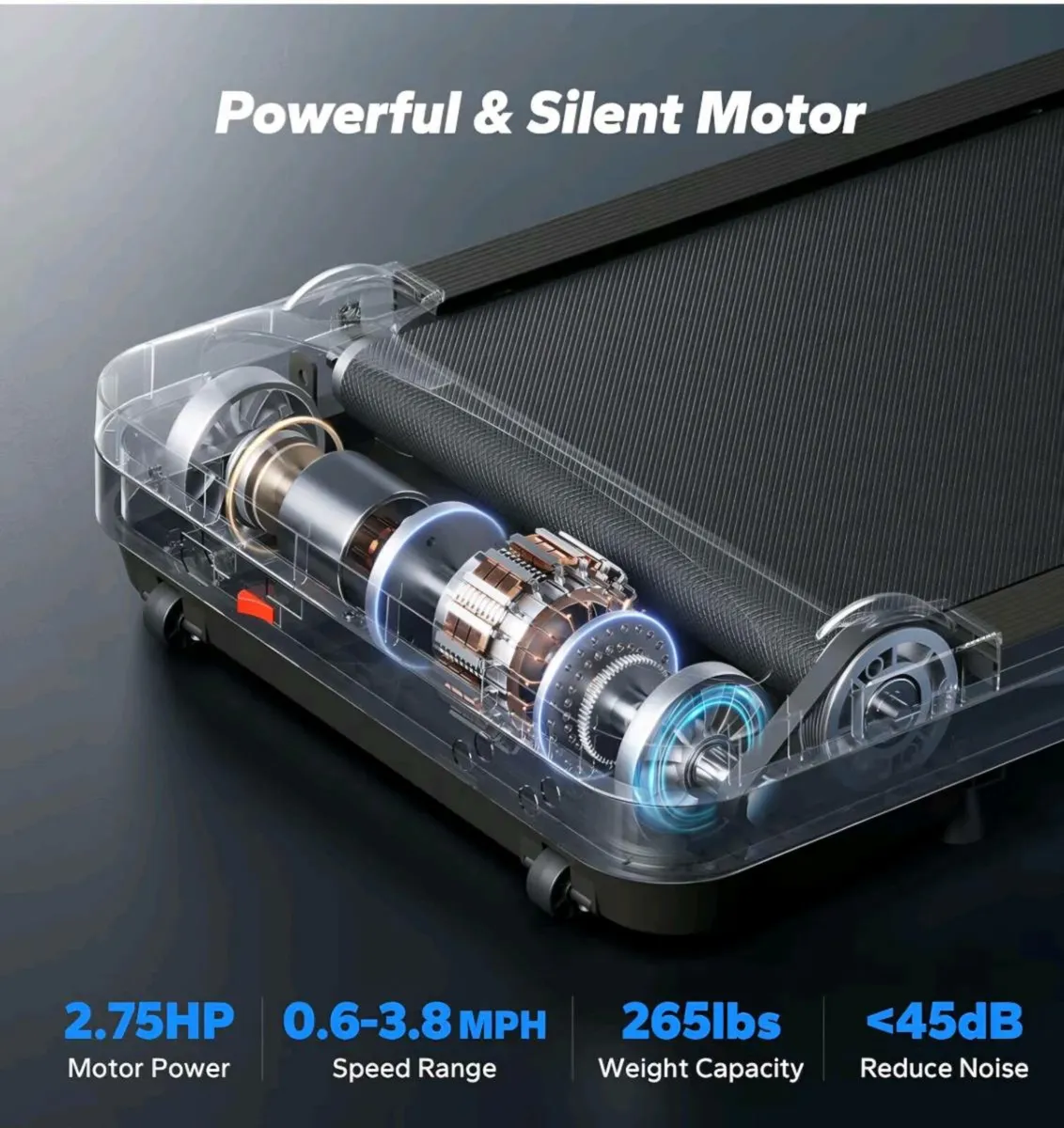 MERACH Walking Pad Treadmill - Image 2