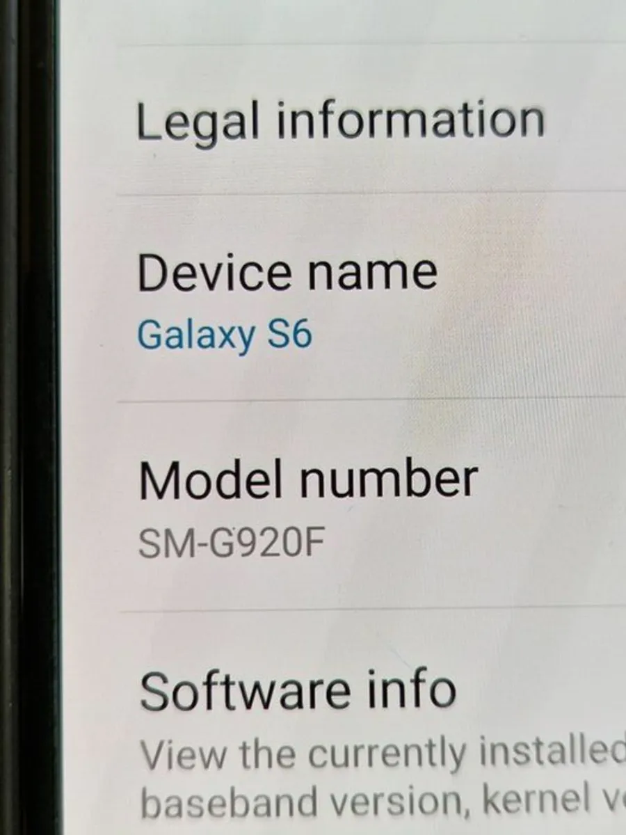 Samsung Galaxy S6, Model SN-G920F, 32GB, 3GB RAM, - Image 3
