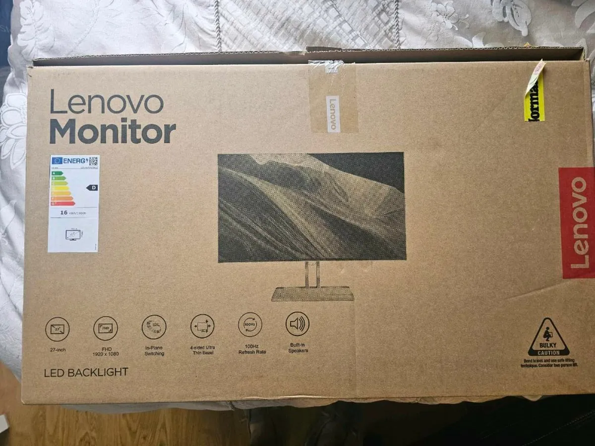 Lenovo Monitor Brand New - Image 1