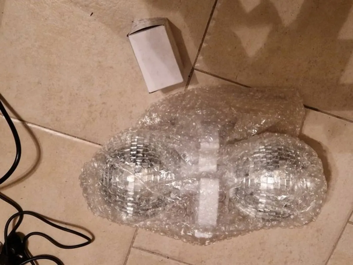NEW in Box, Twin Rotating LED Disco Ball - Image 4