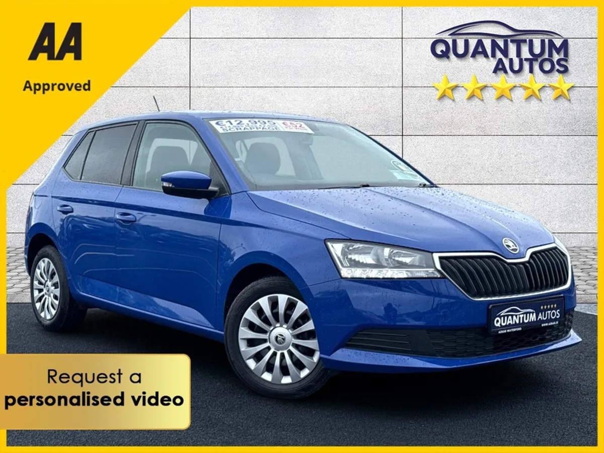 Skoda Fabia 2021 ACTIVE 1.0 MPI 5DR €63 P/W WITH N - Image 1