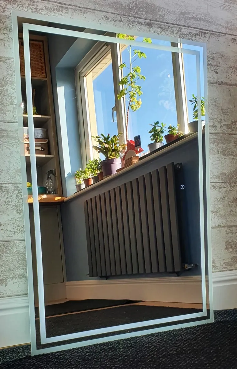 LED Bathroom Mirror Bluetooth Speakers - Image 1