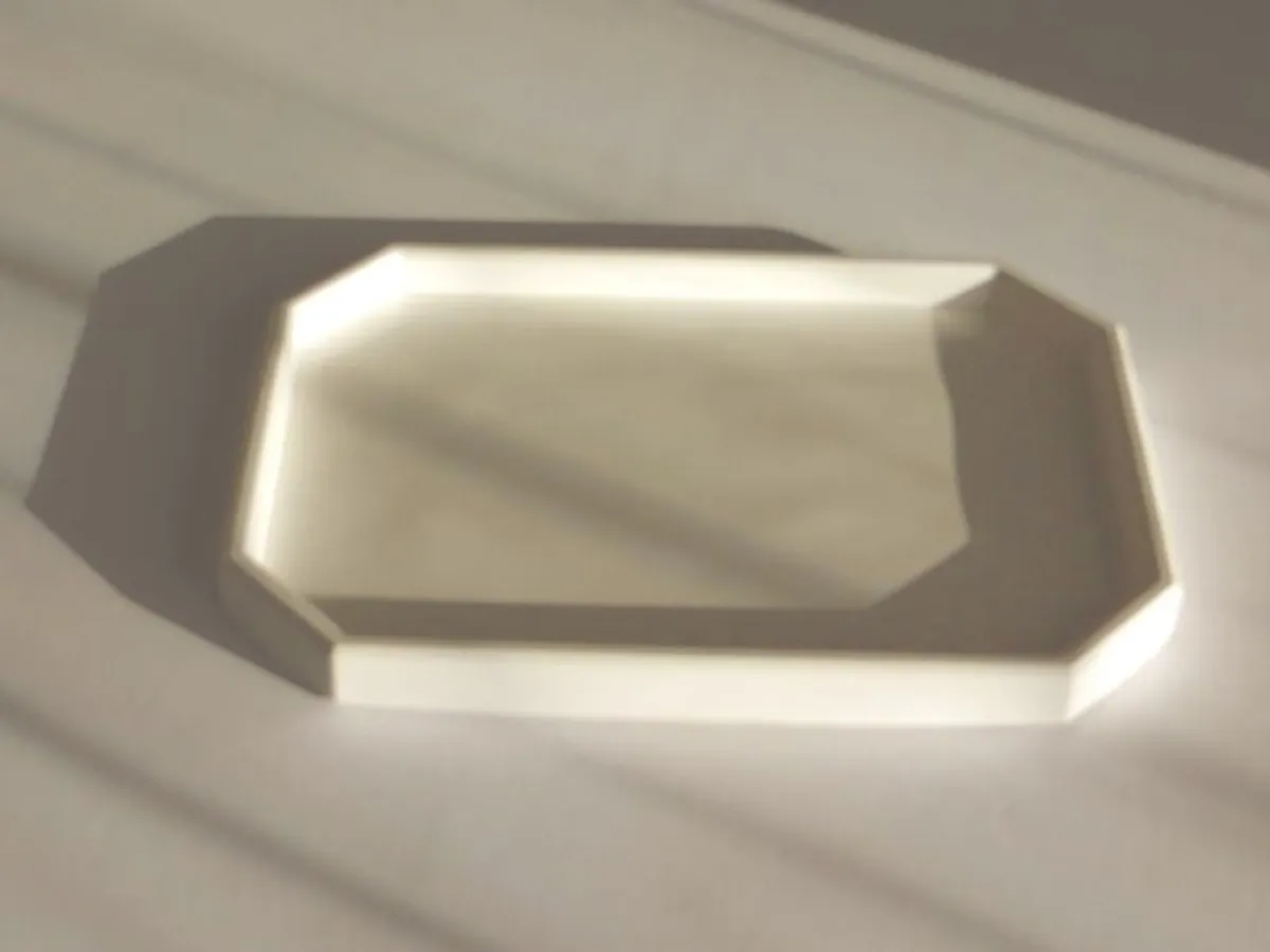 Polished Alabaster set stackable lidded pot with lidded trinket box and tray - Image 4