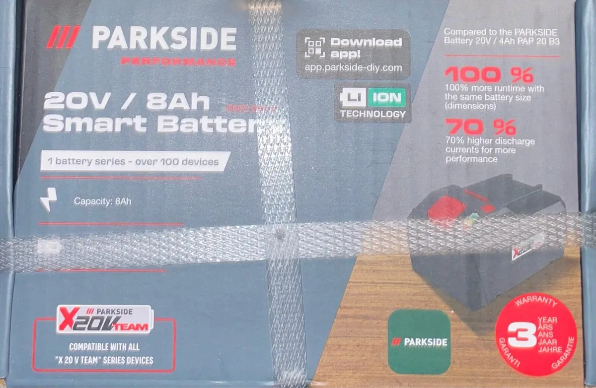 Parkside 20V 8Ah Rechargeable Battery Brand New