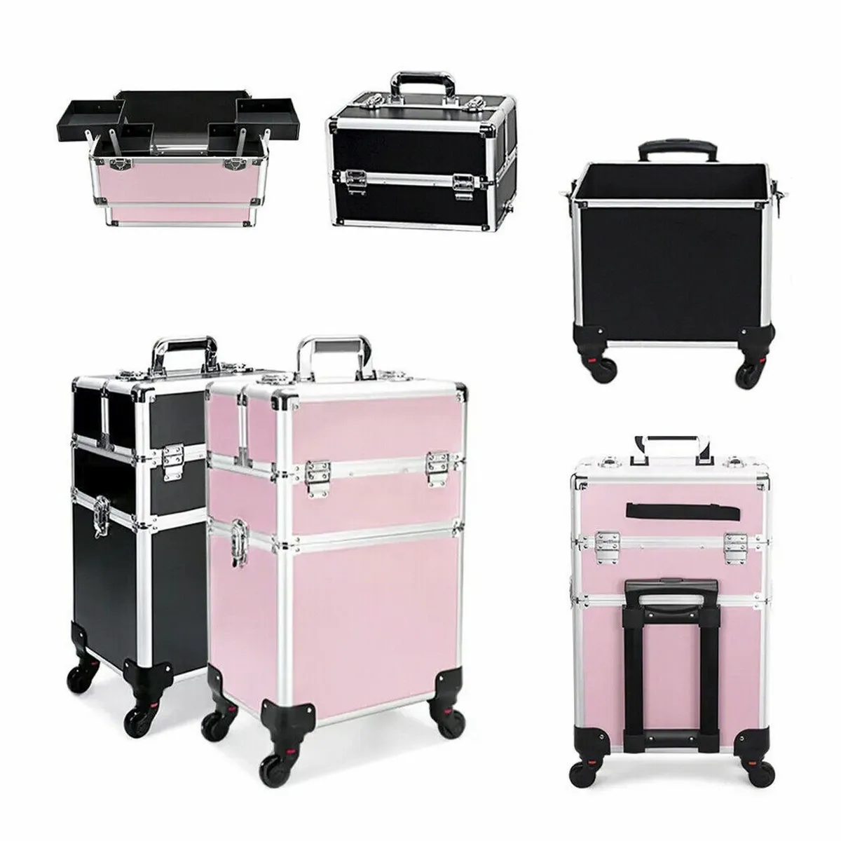 Cosmetic Case Makeup Trolley Beauty Organizer - Image 3