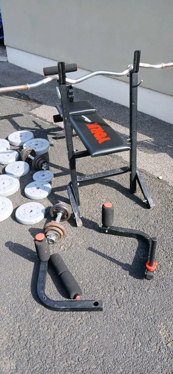 York bench and weights - Image 3