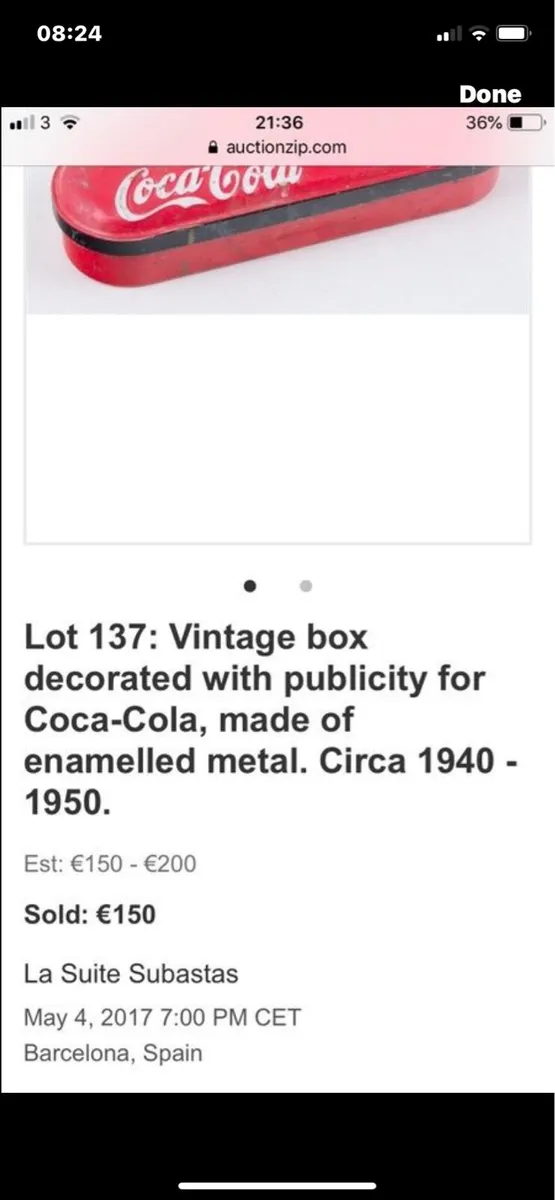 Vintage Coca Cola Metal Box - Image 4