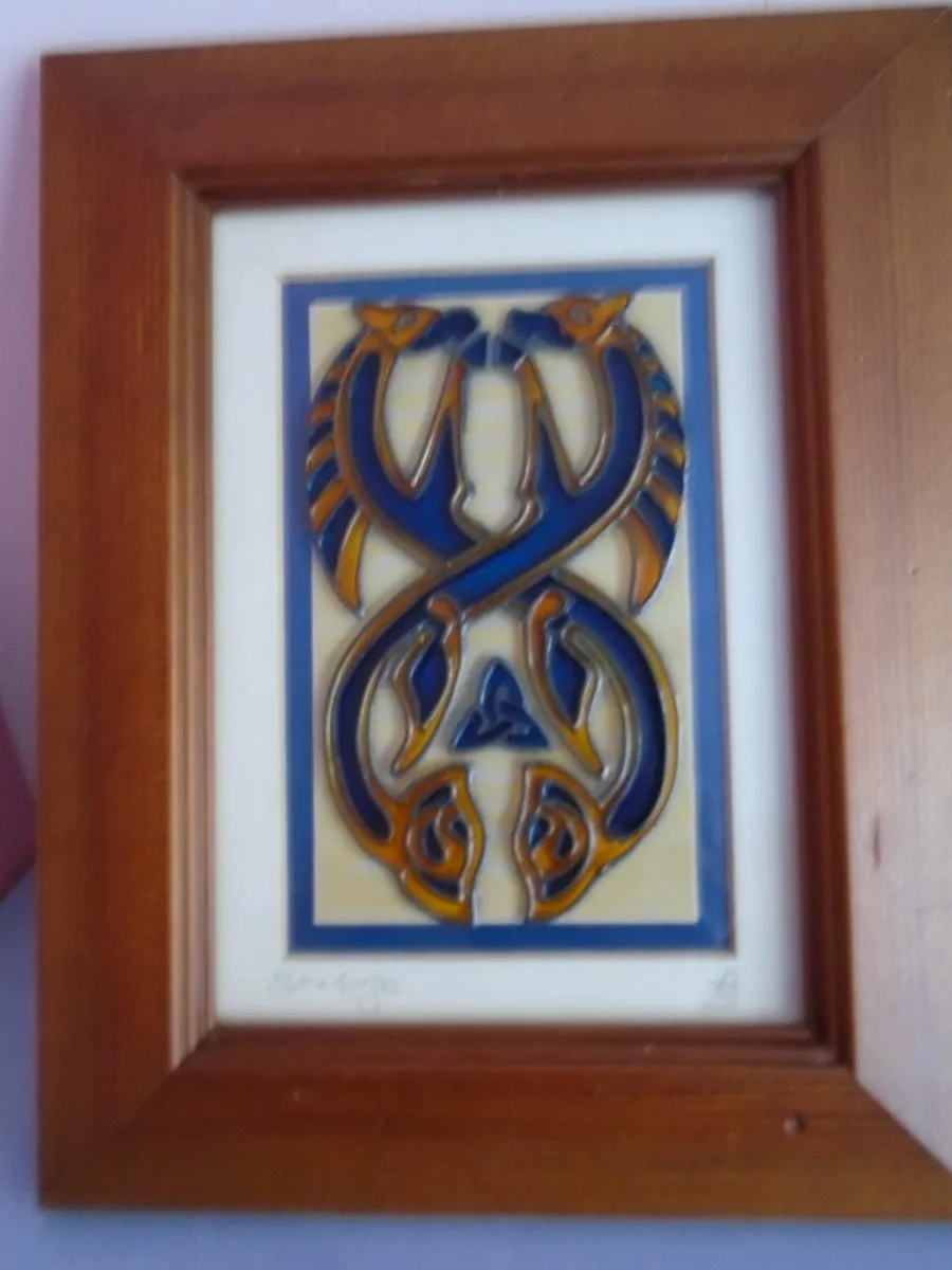 Picture,Glass painting, Celtic.Home decor - Image 1
