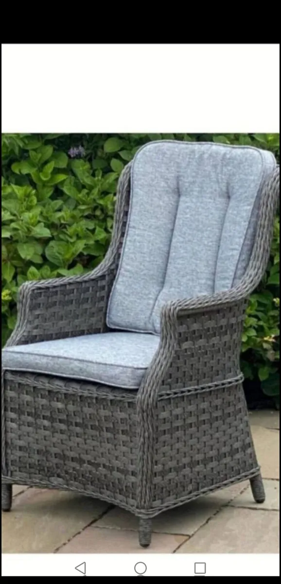 *CLEARANCE* Brand New Dark Grey Rattan Chairs x 2